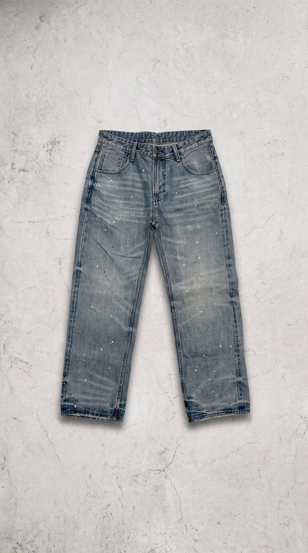 NULL POLKA DOT STRAIGHT SELVEDGE DENIM