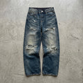 NULL TRASHED LOOSE DENIM