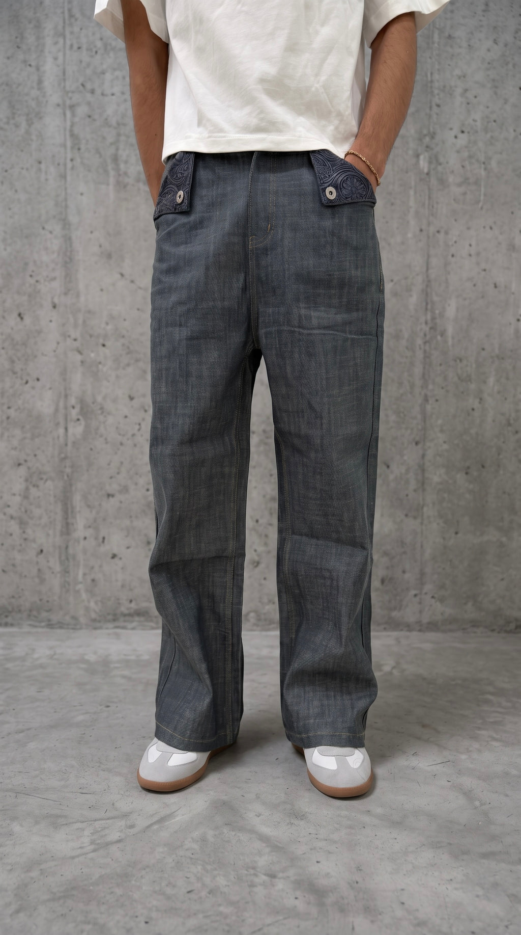 NULL POCKET FLAP DENIM