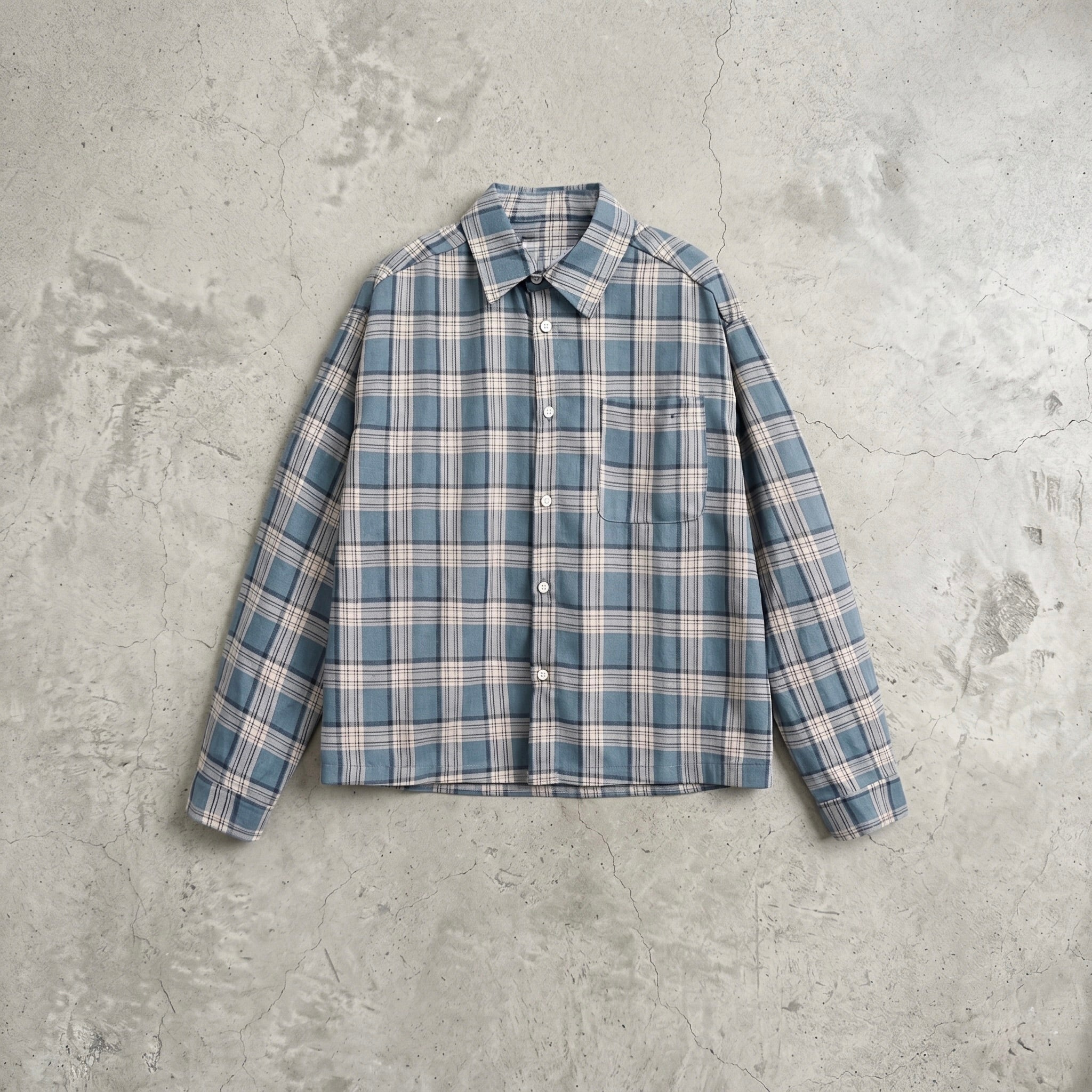 NULL CROPPED LONGSLEEVE BUTTON UP