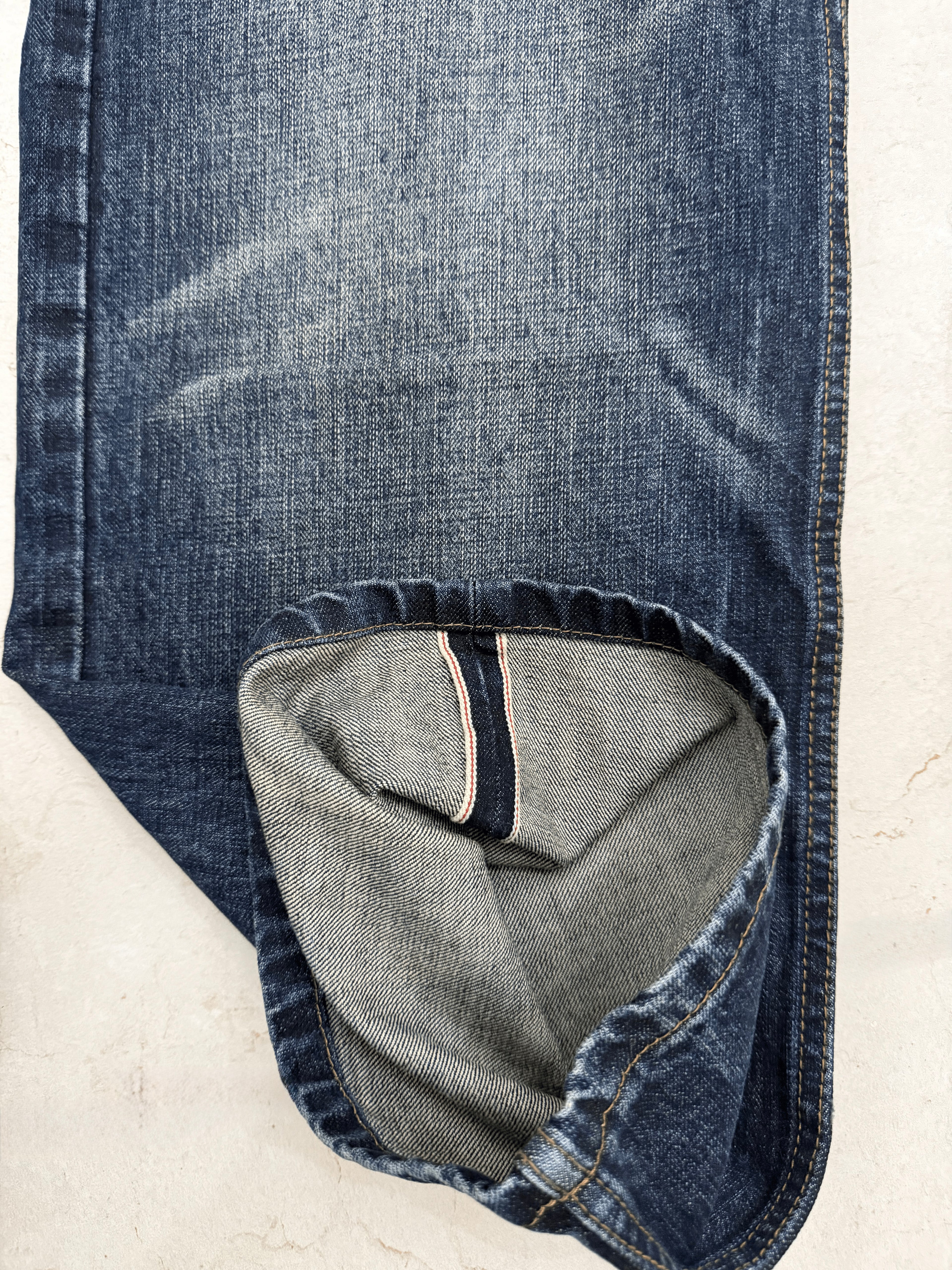 NULL INDIGO SELVEDGE FLARED DENIM
