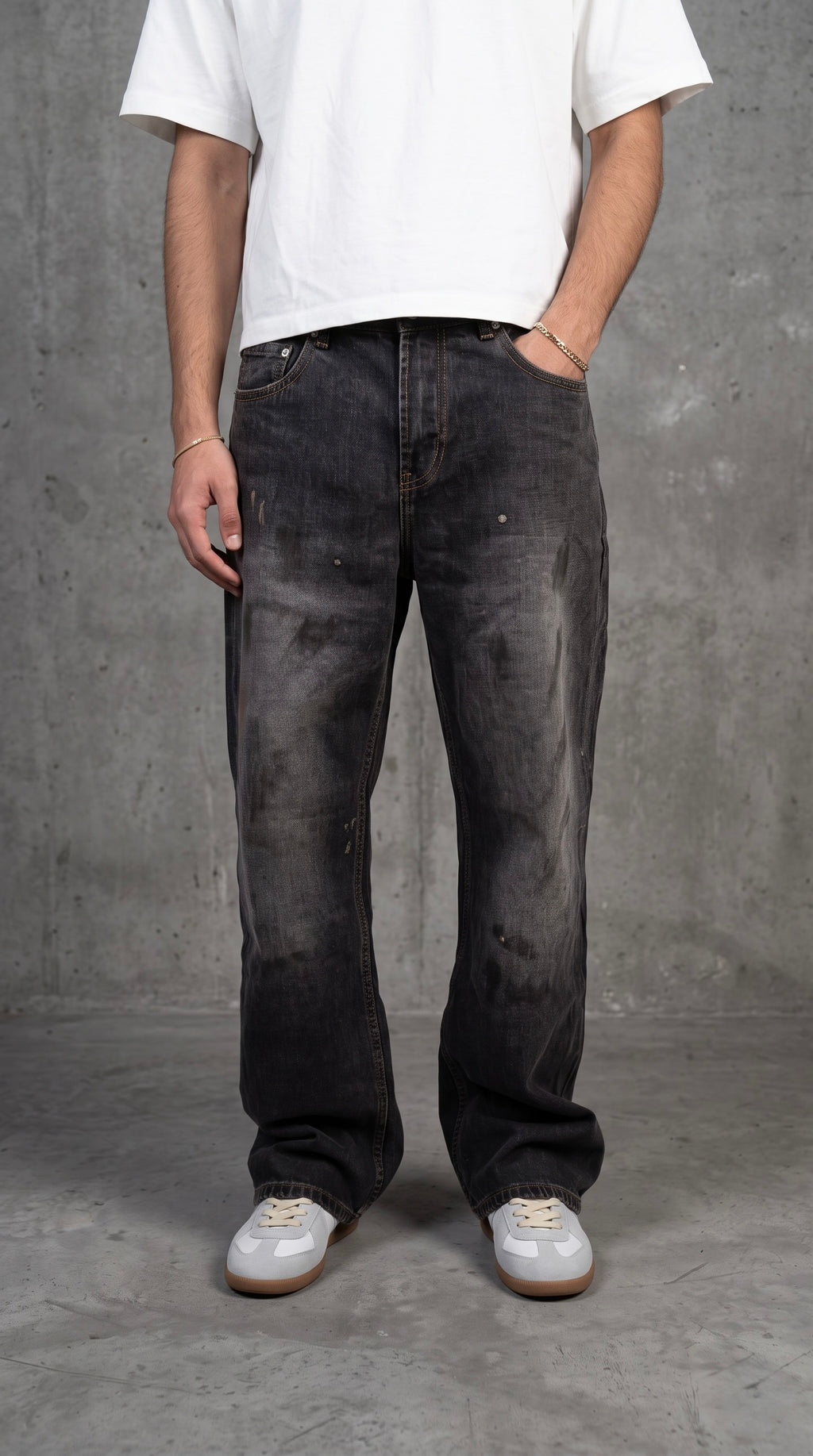 NULL BLACK PAINTER LOOSE DENIM