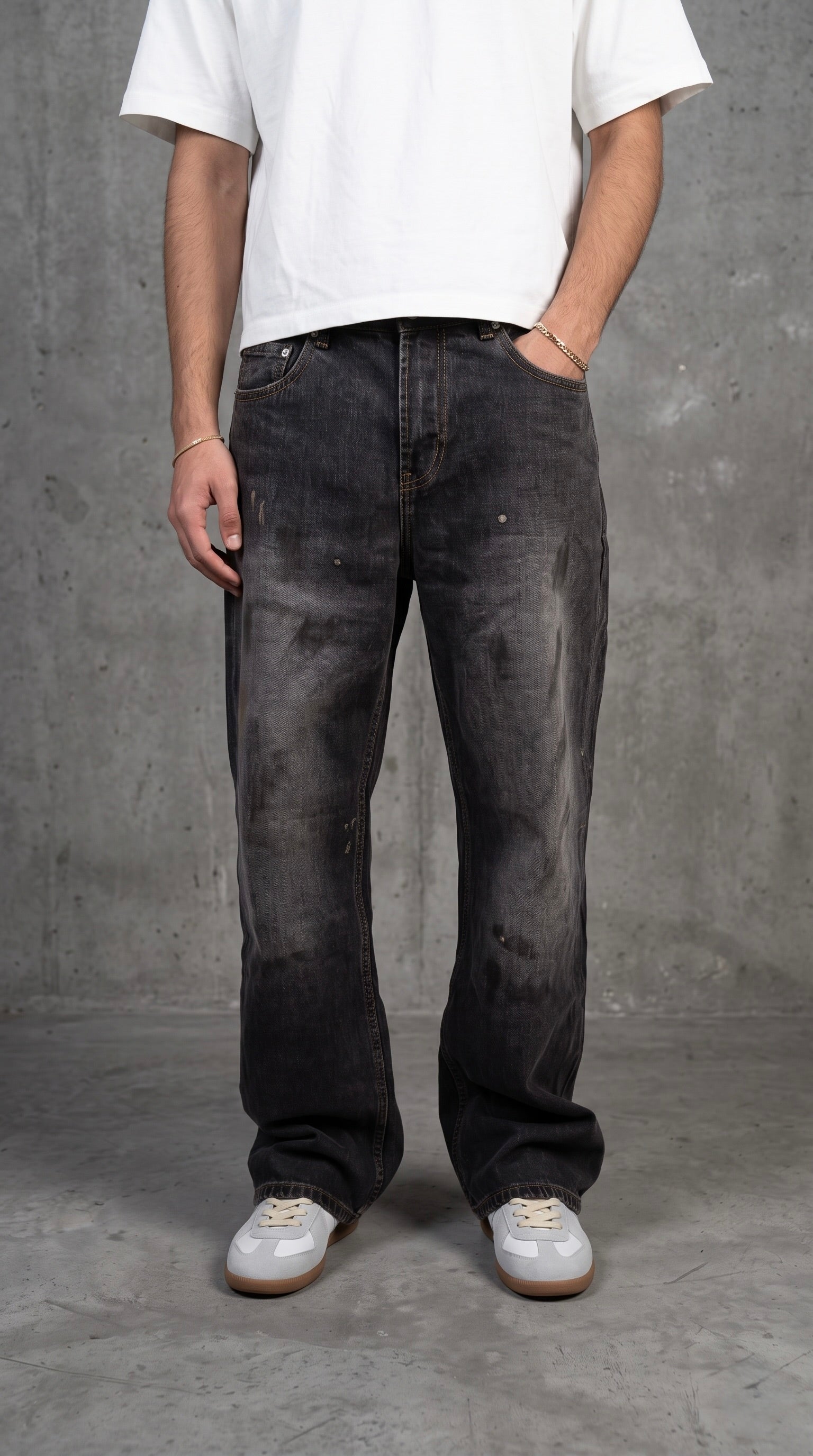 NULL BLACK PAINTER LOOSE DENIM