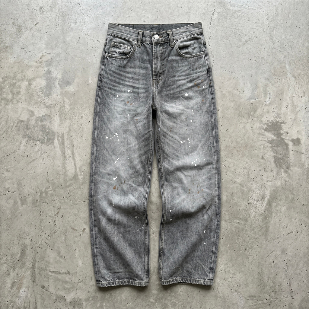 NULL STRAIGHT LOOSE GRAY DENIM
