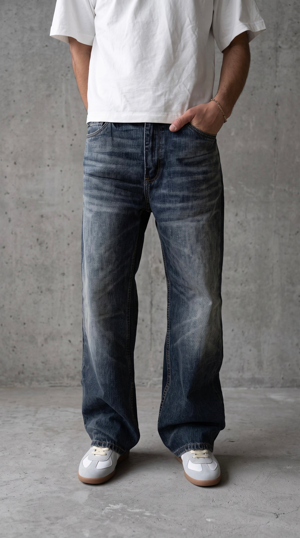 NULL DARK BLUE FLARED DENIM