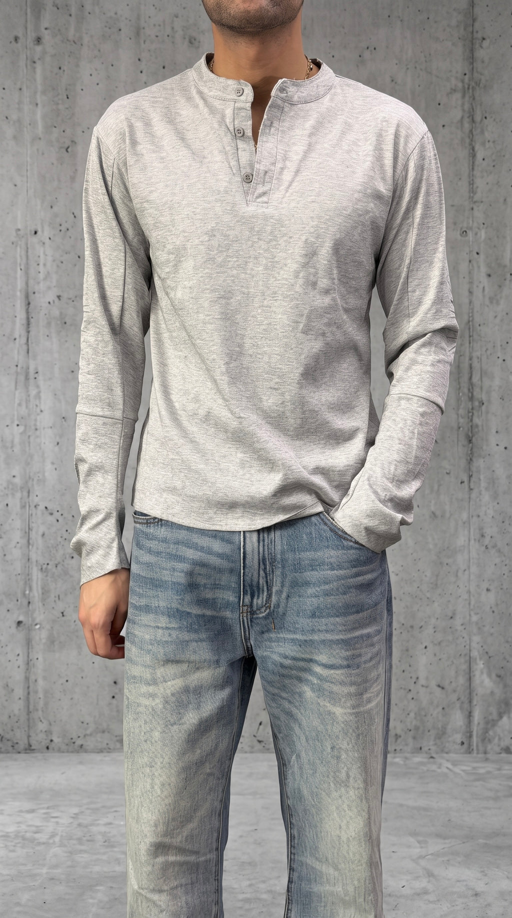 NULL PERFECT HENLEY LONGSLEEVE