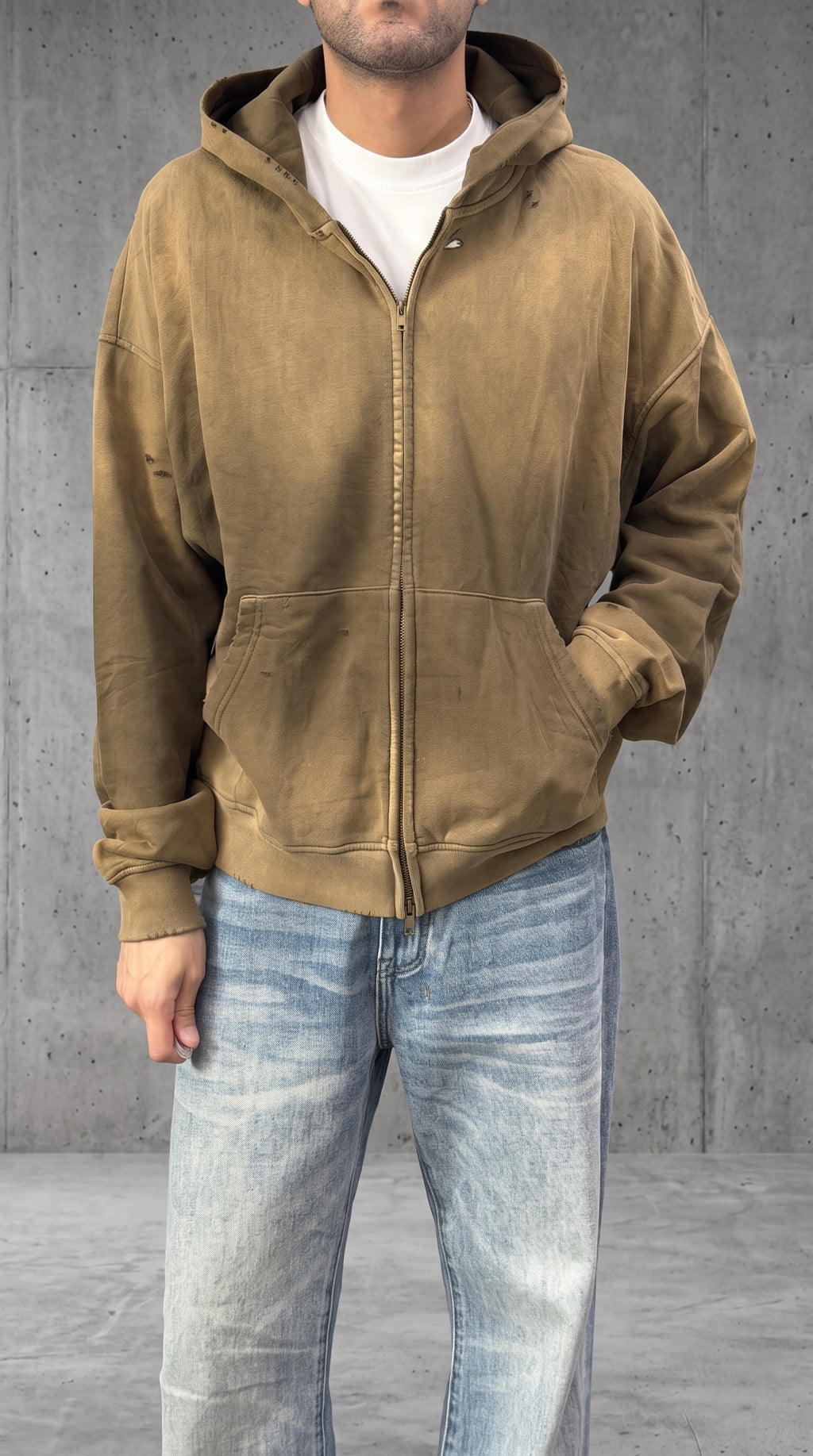 NULL FADED ZIP UP HOODIES