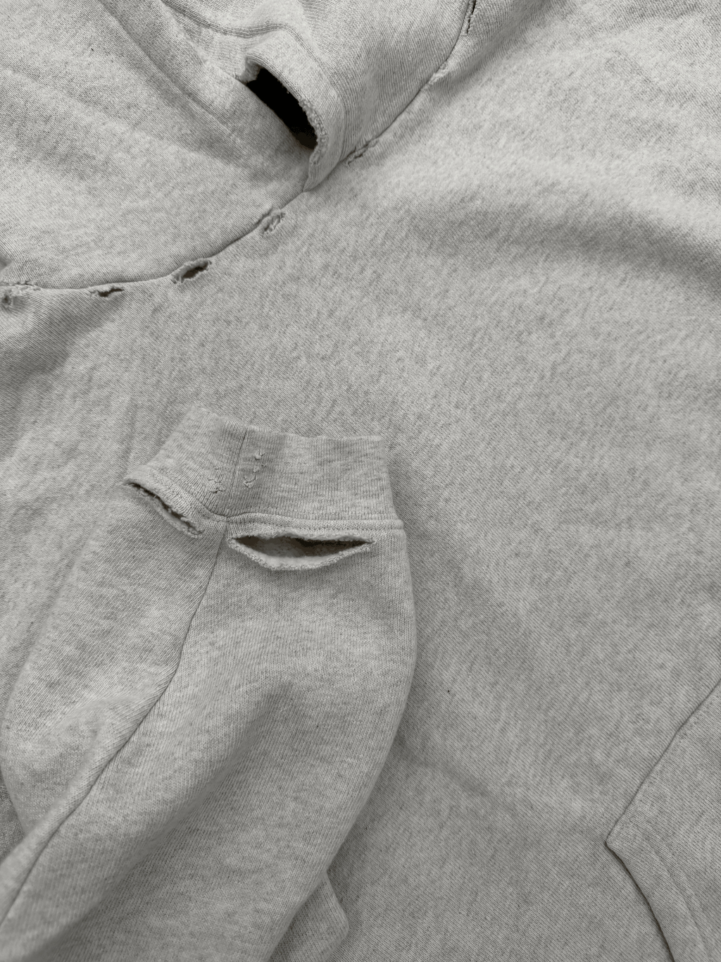 NULL DISTRESSED LOOSE HOODIE