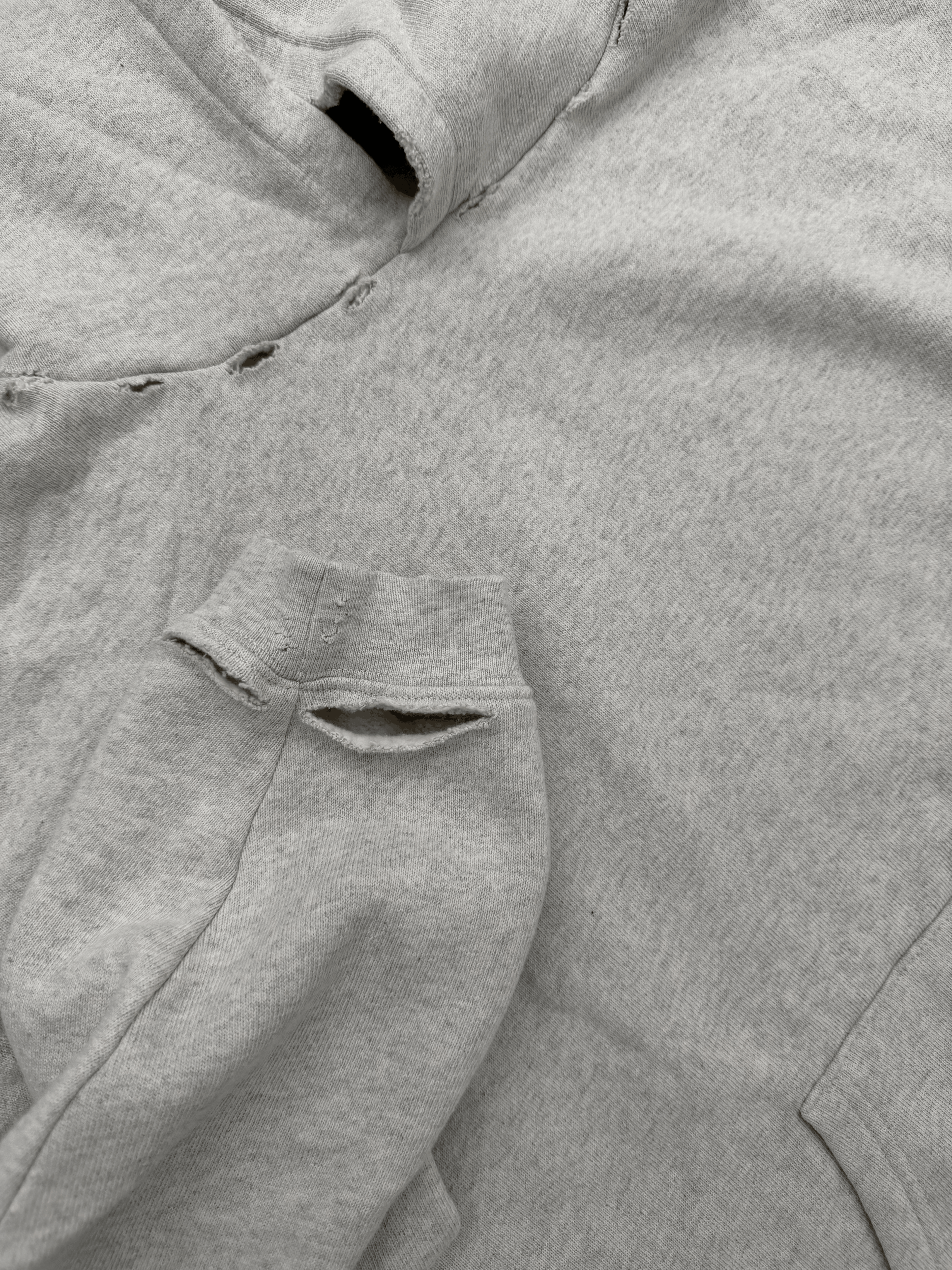 NULL DISTRESSED LOOSE HOODIE