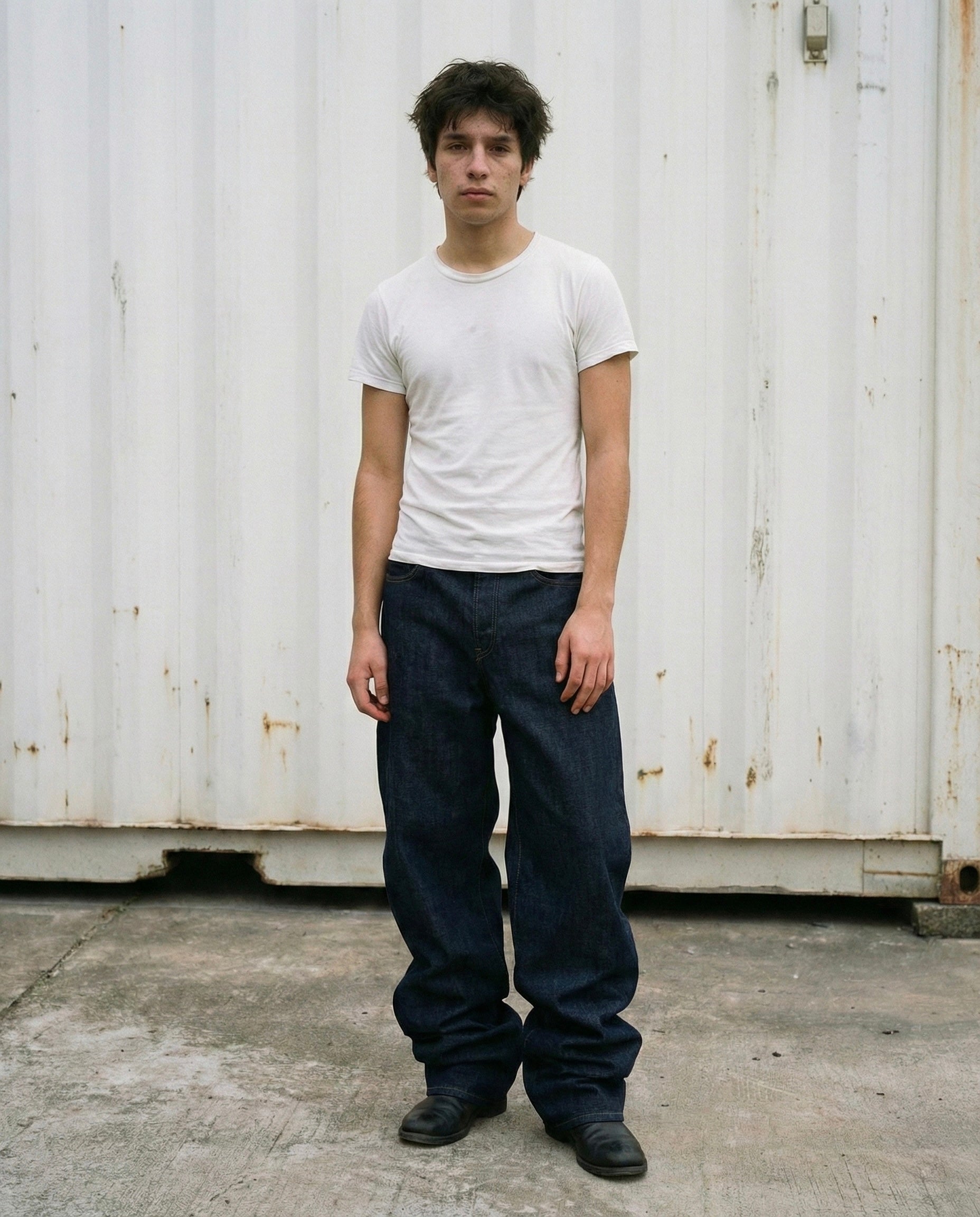 NULL LOOSE RAW SELVEDGE (INDIGO & BLACK)