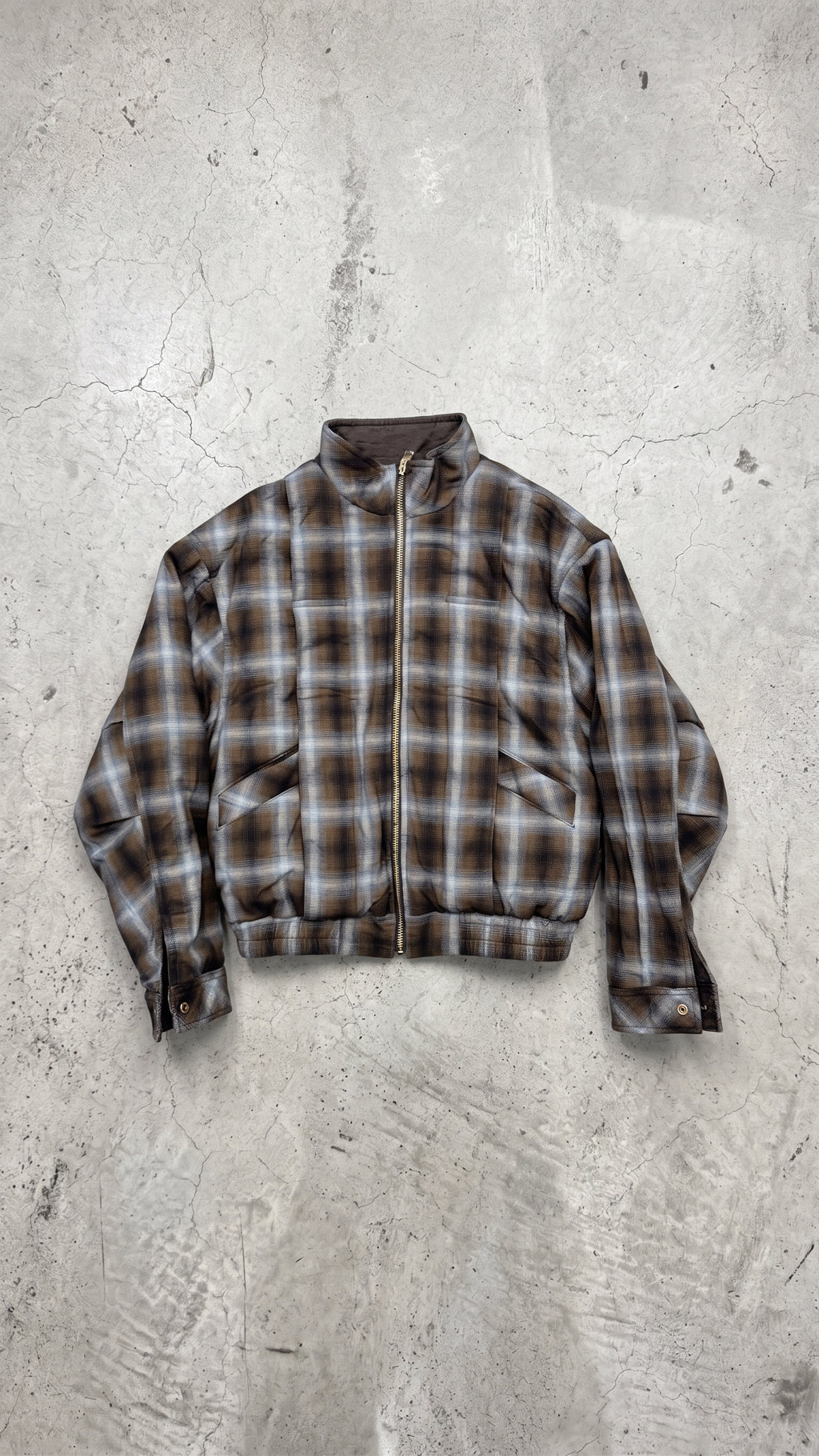 NULL DOUBLE SIDED PLAID JACKET