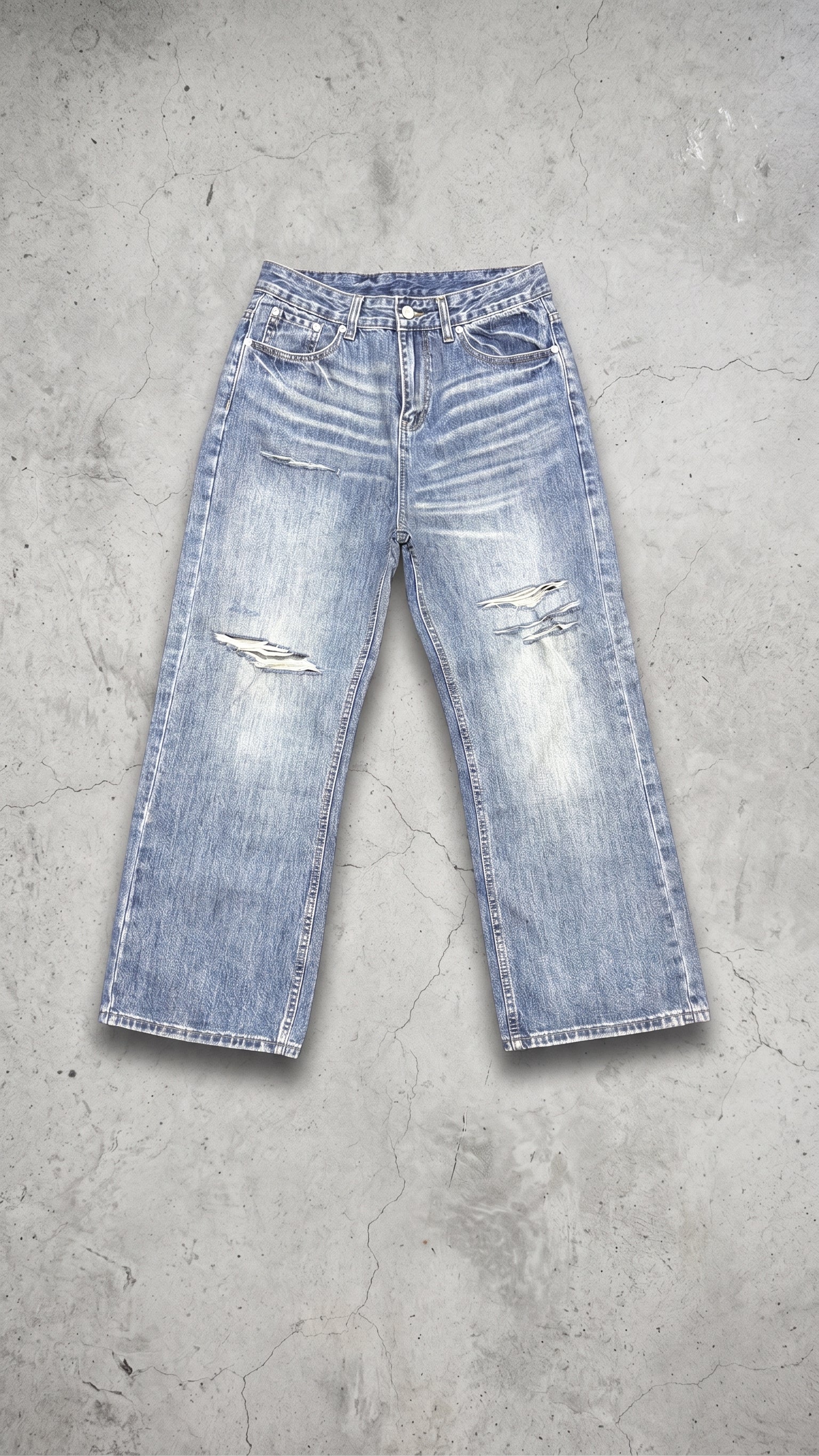 NULL SLASHED DENIM
