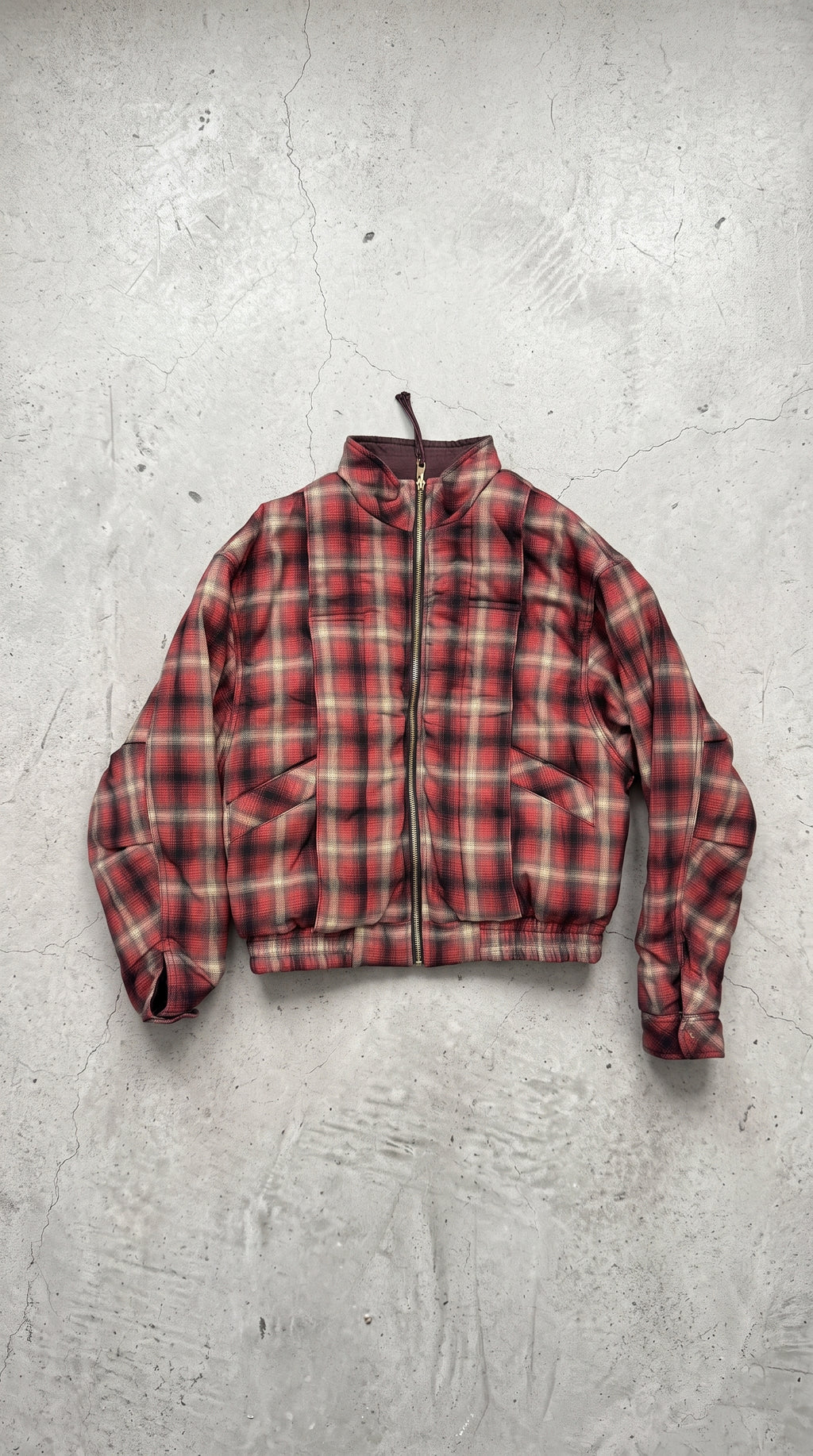 NULL DOUBLE SIDED PLAID JACKET