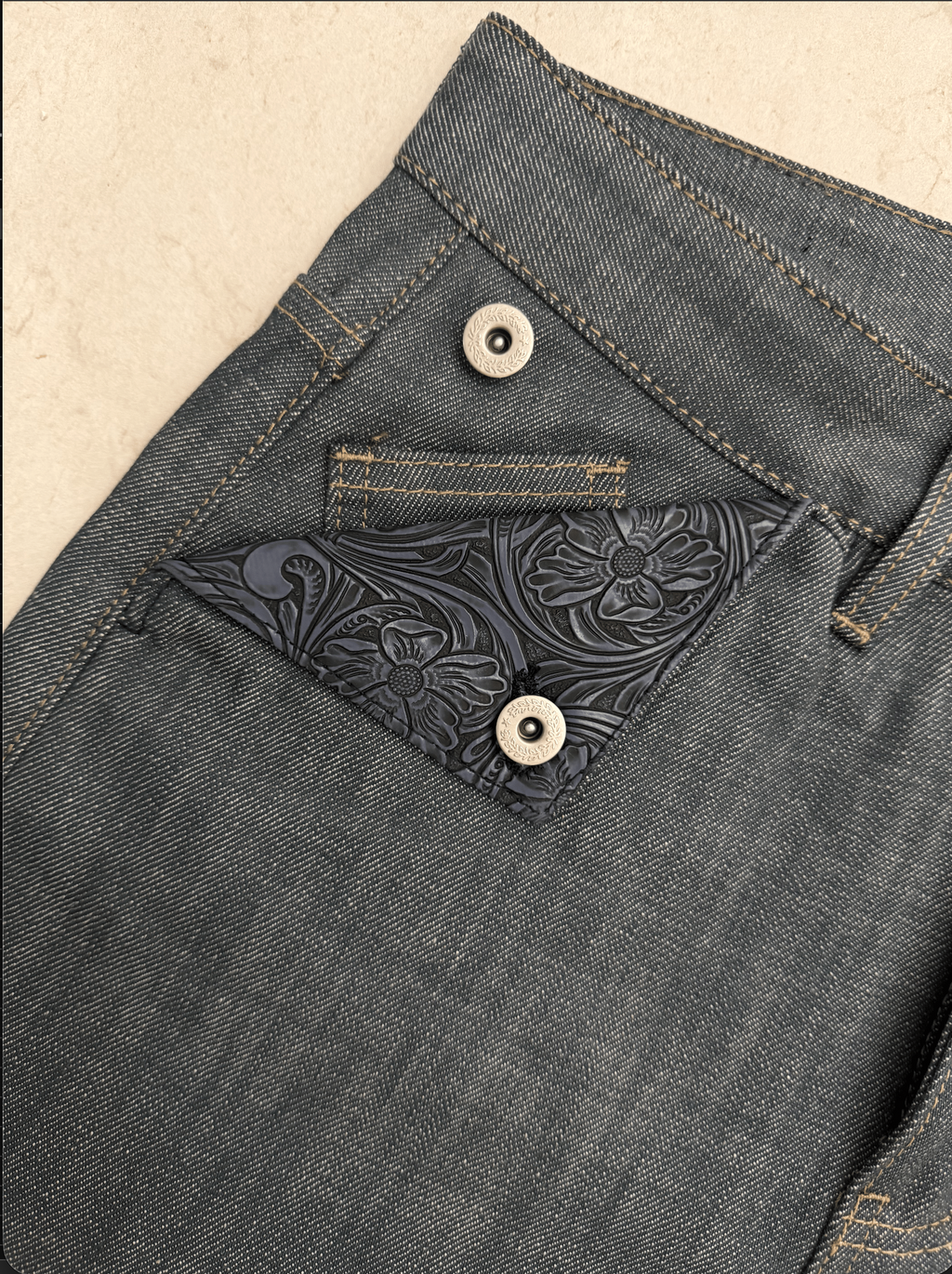 NULL POCKET FLAP DENIM